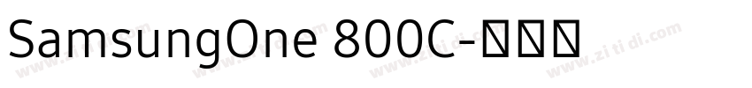 SamsungOne 800C字体转换